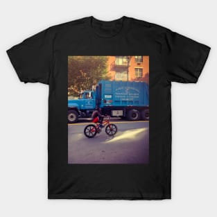 Bike, Manhattan Ave, Harlem, NYC T-Shirt